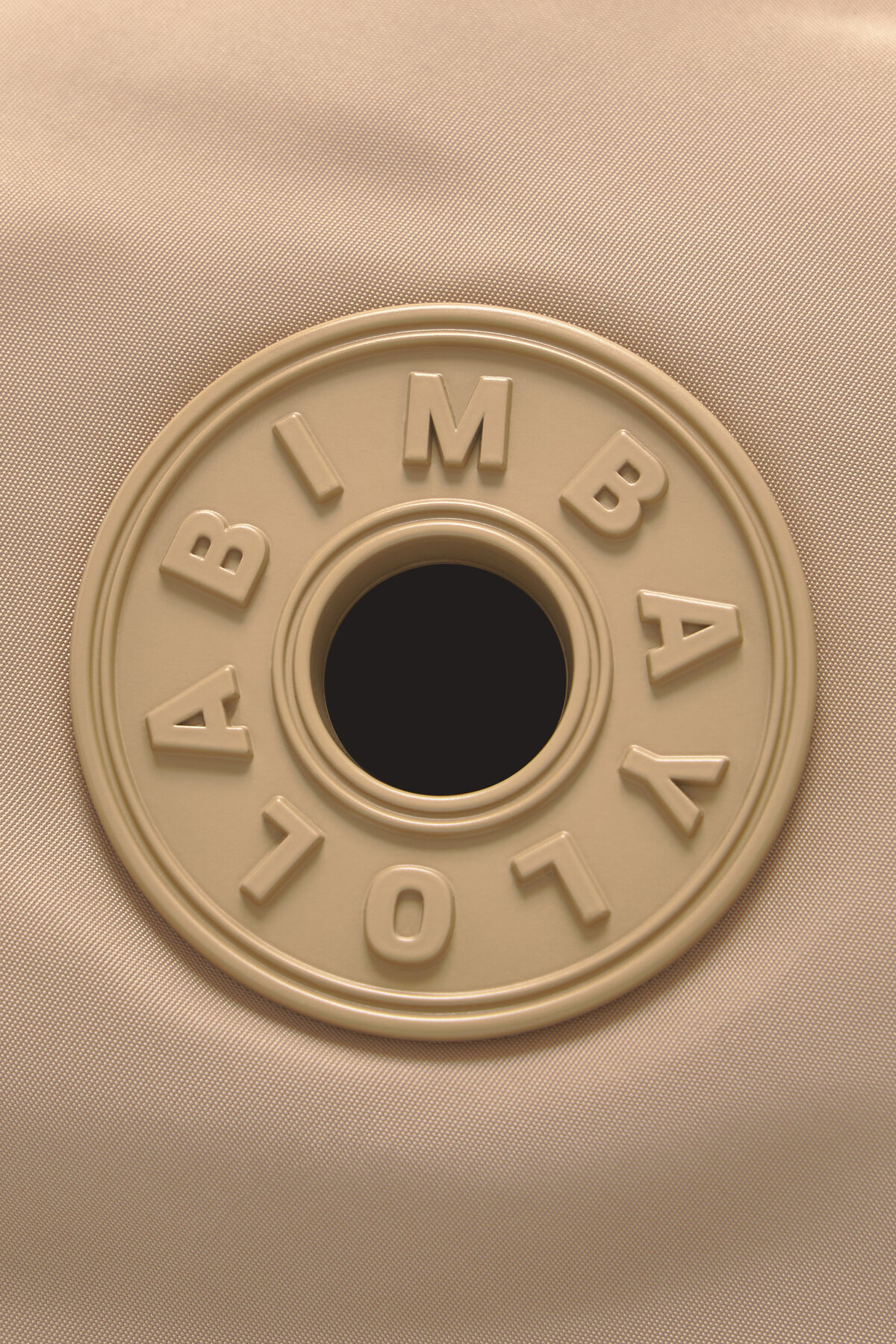 Bolso bandolera M nylon frunces camel