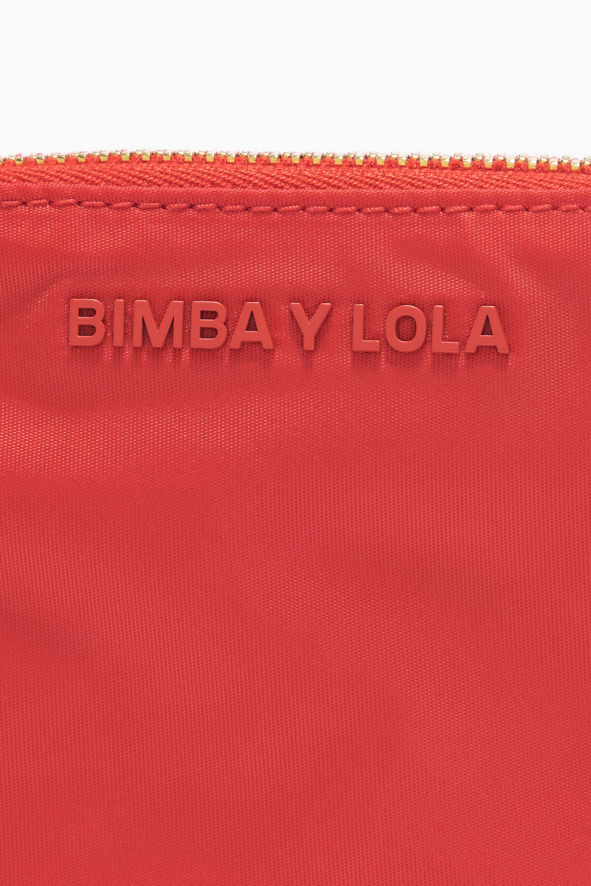 Monedero curvo nylon rojo