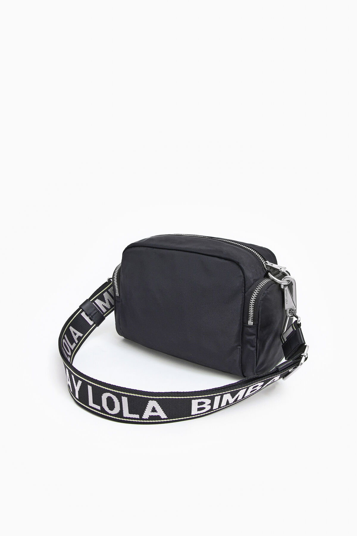 Bolso bandolera M nylon negro
