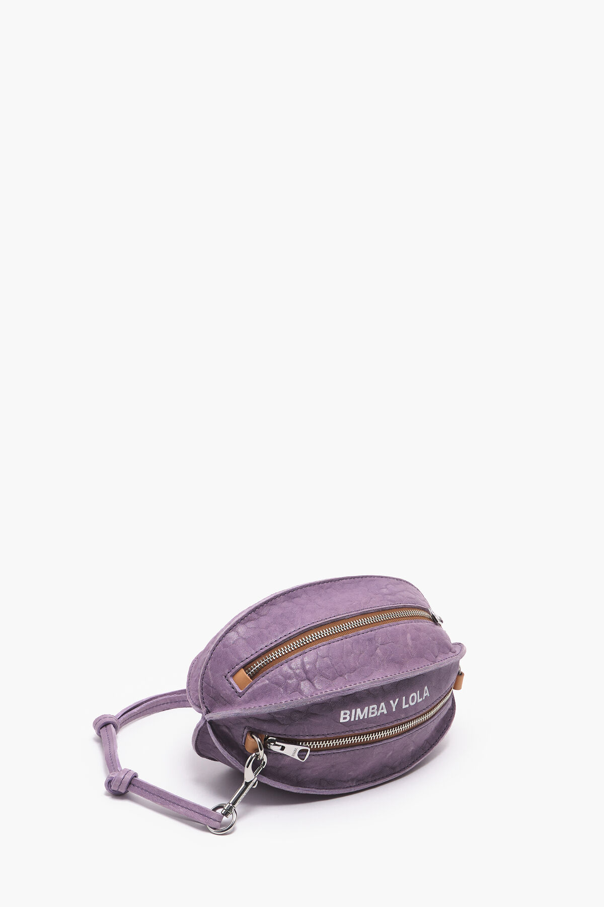 Bolso Pelota S piel lila