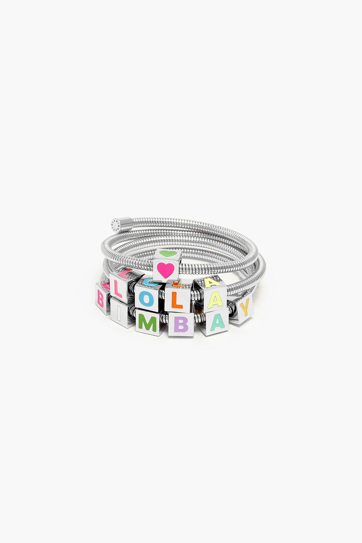 Pulsera muelle logo plateada