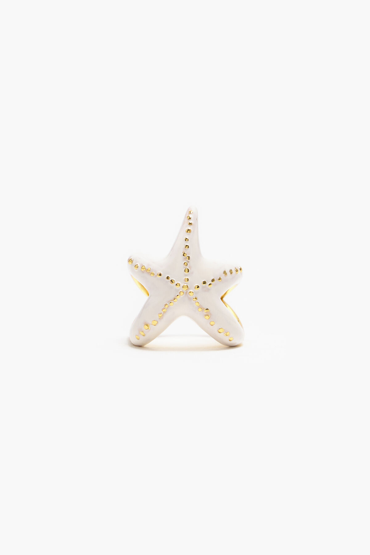 Anillo estrella marfil