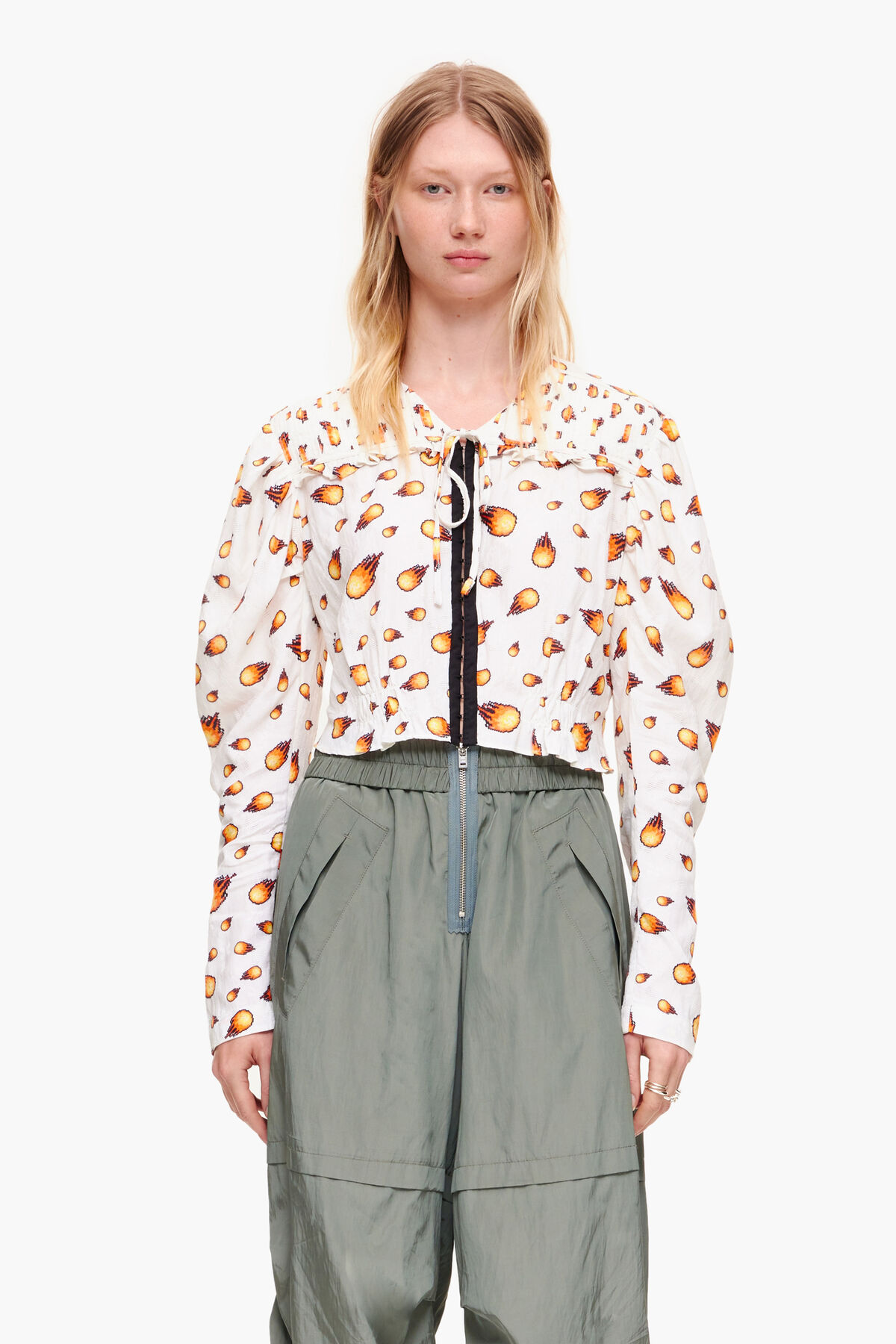 Blusa corta Fire marfil