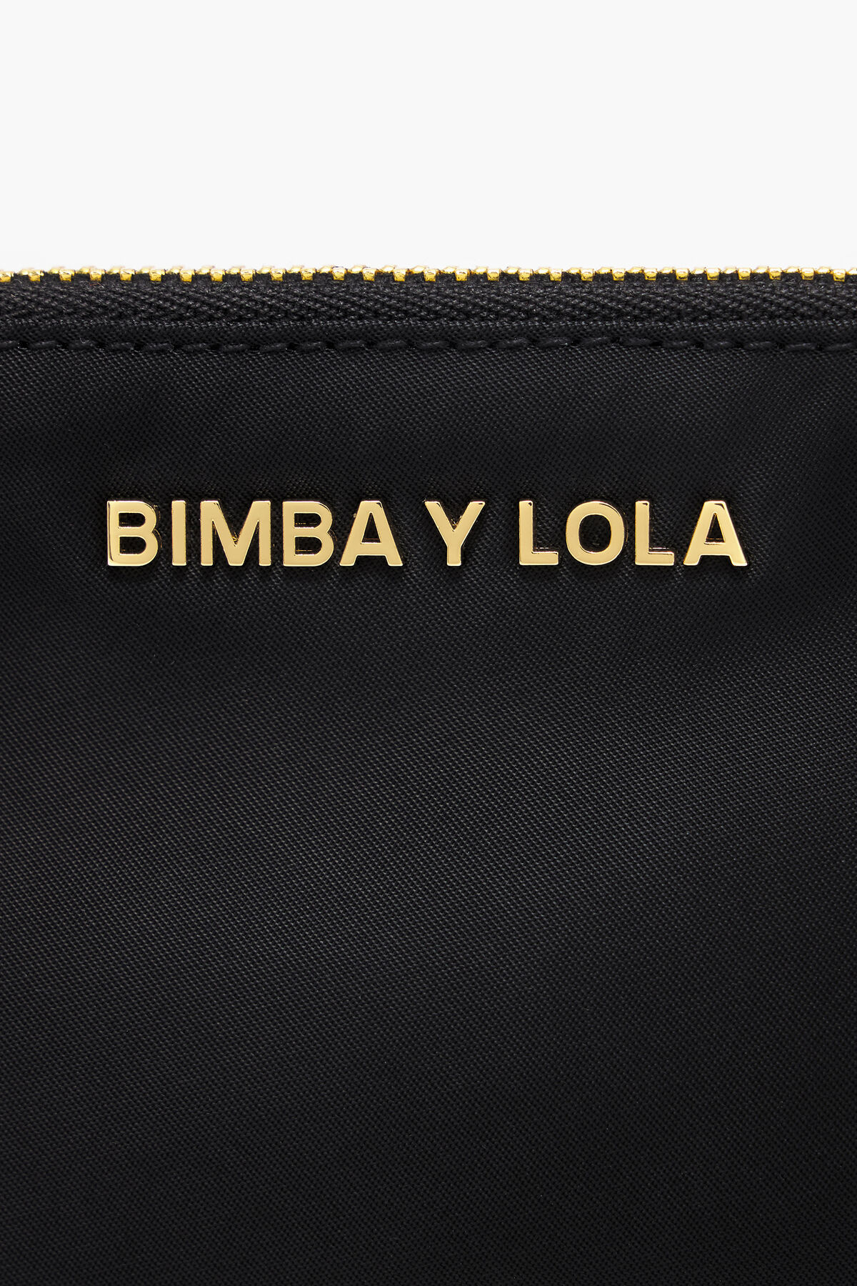 Monedero curvo nylon negro