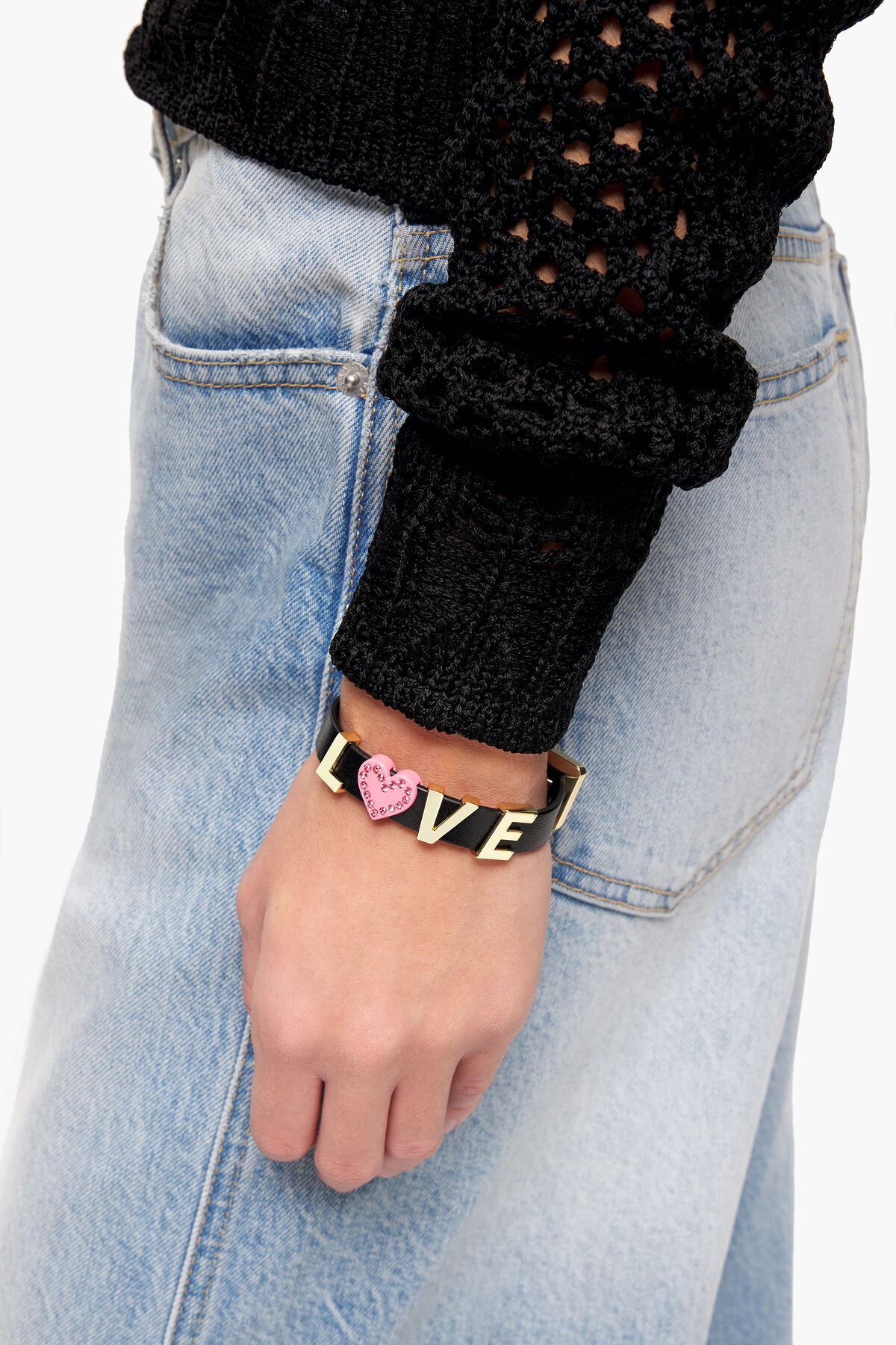 Pulsera personalizable negra