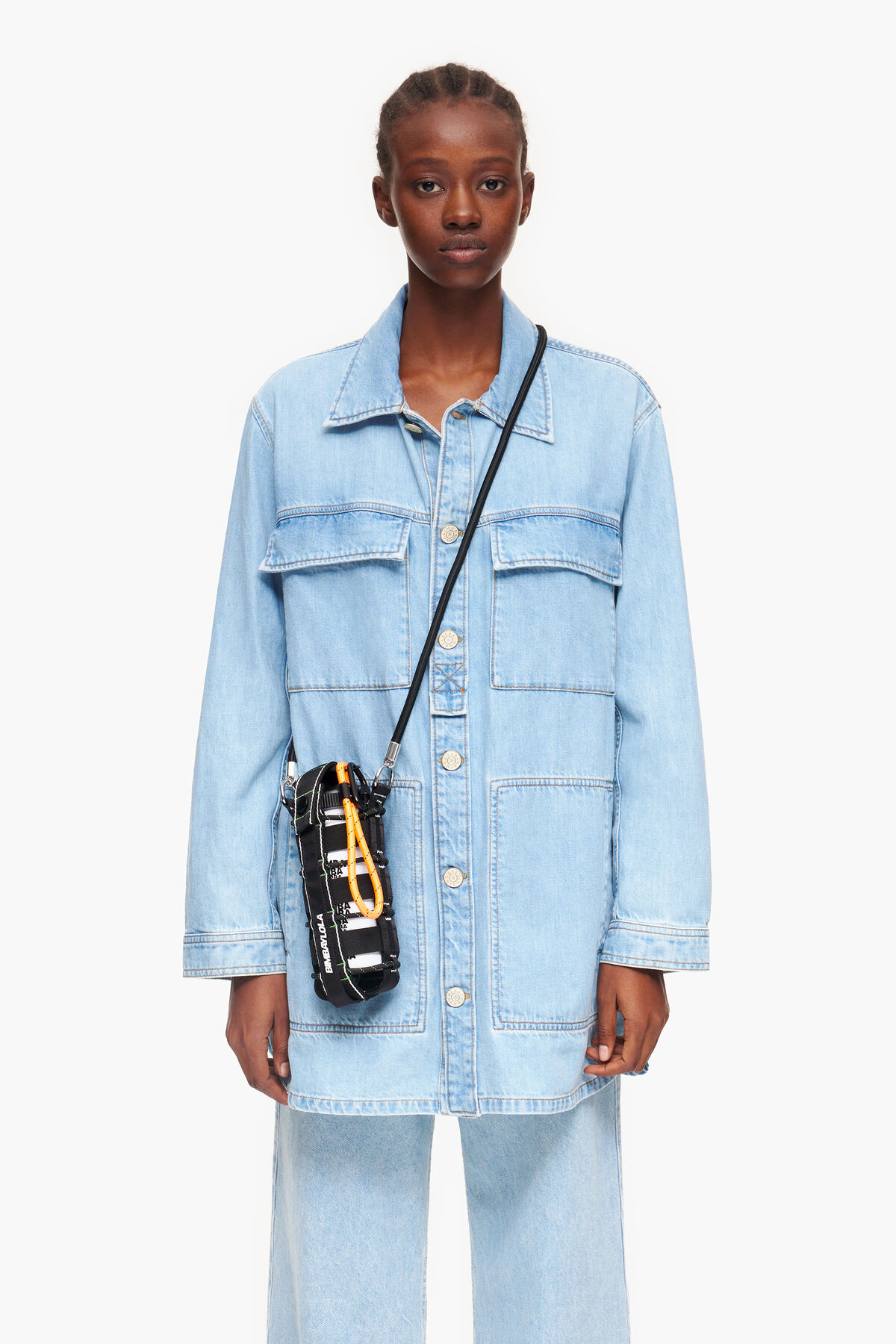 Funda botella nylon negro