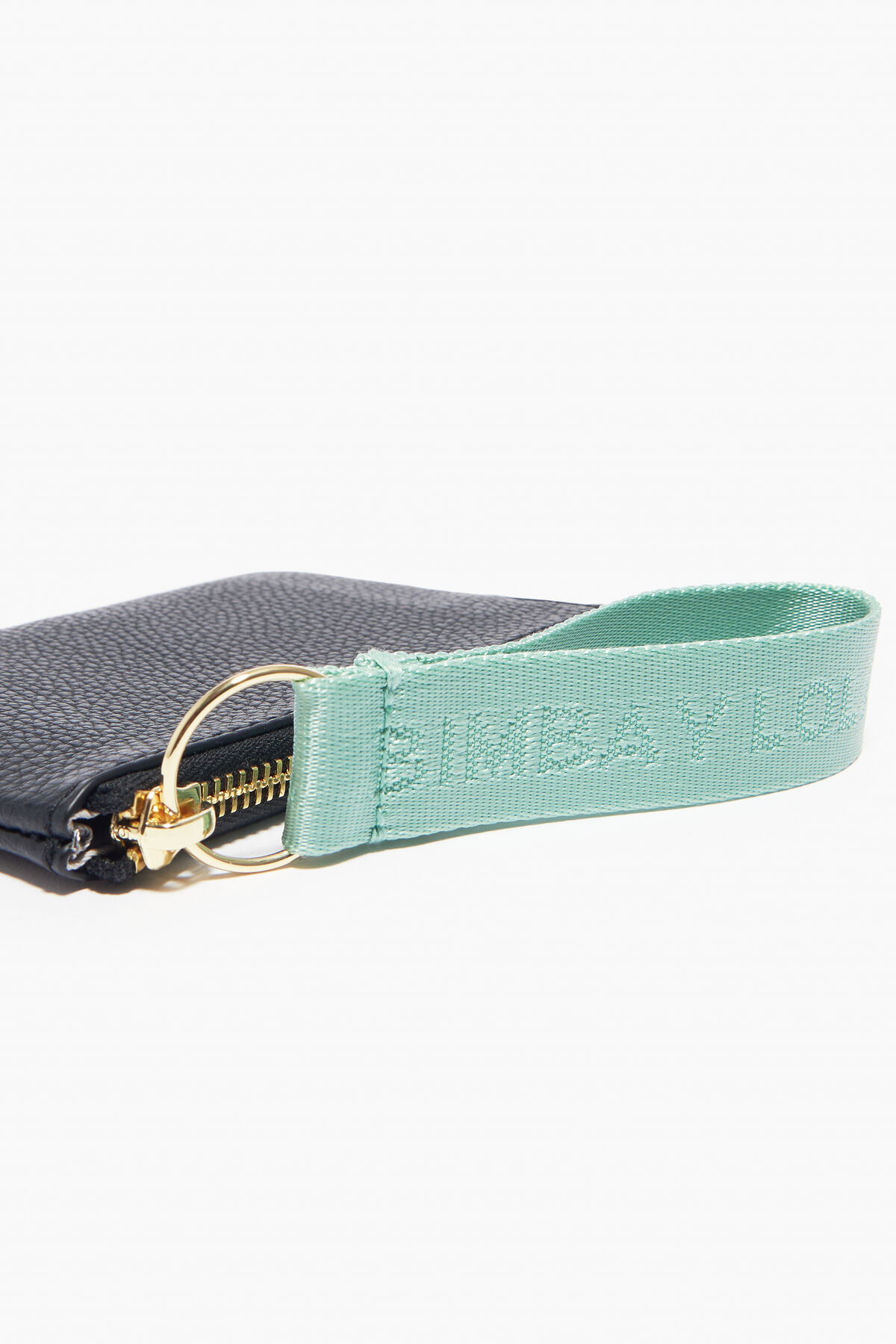 Monedero curvo piel negro