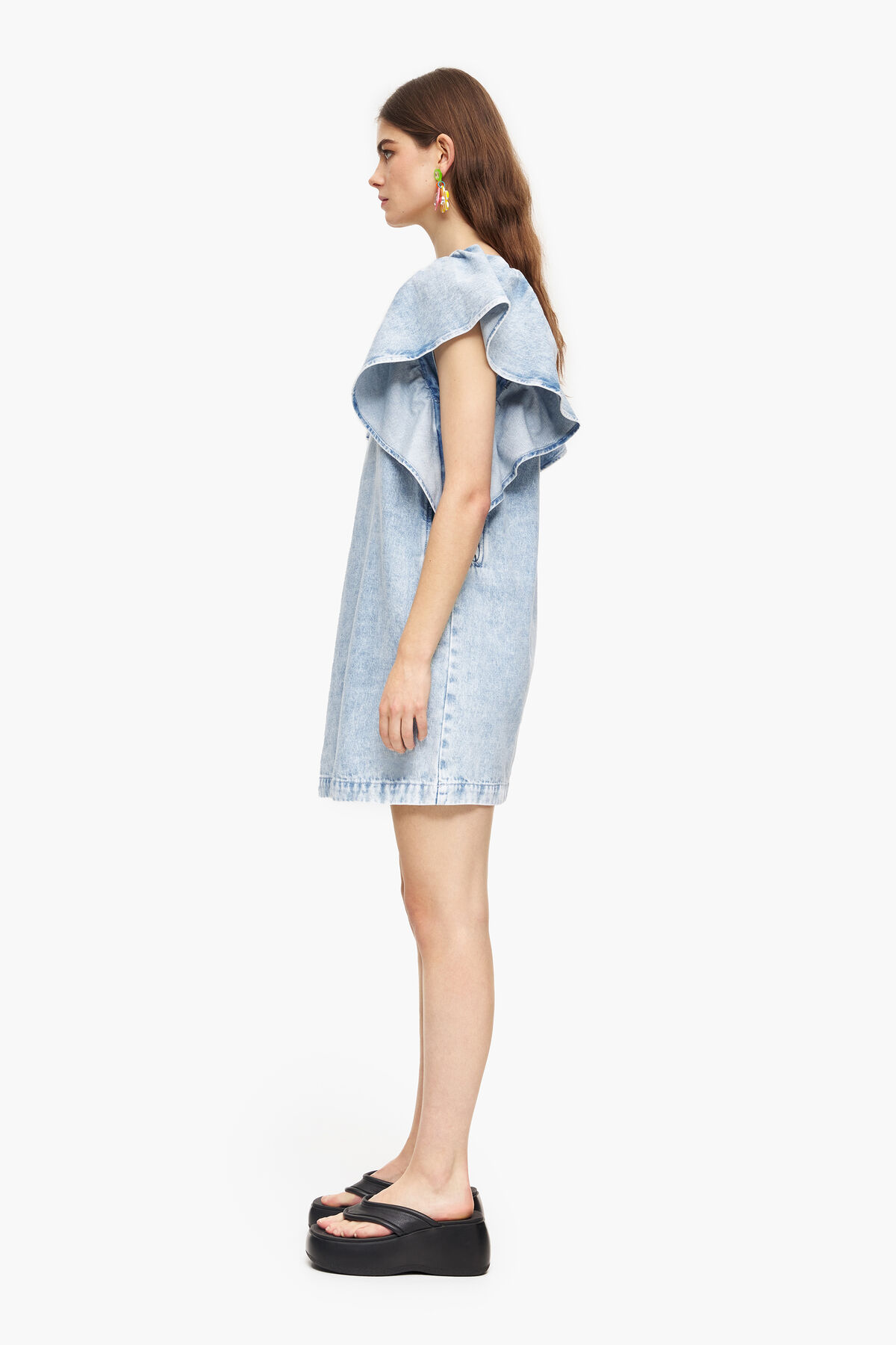 Vestido vaquero mini azul claro