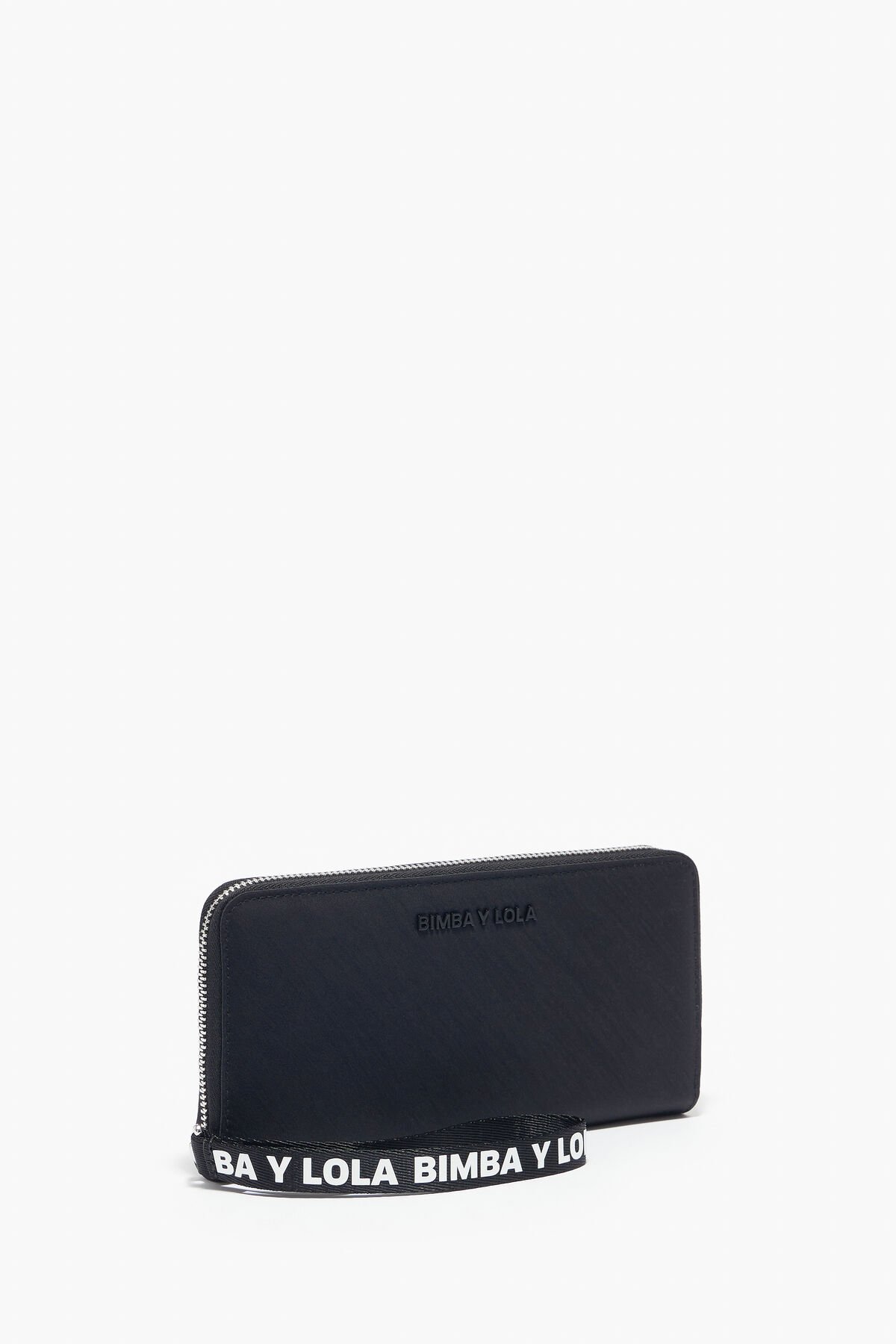 Billetera libro nylon negra