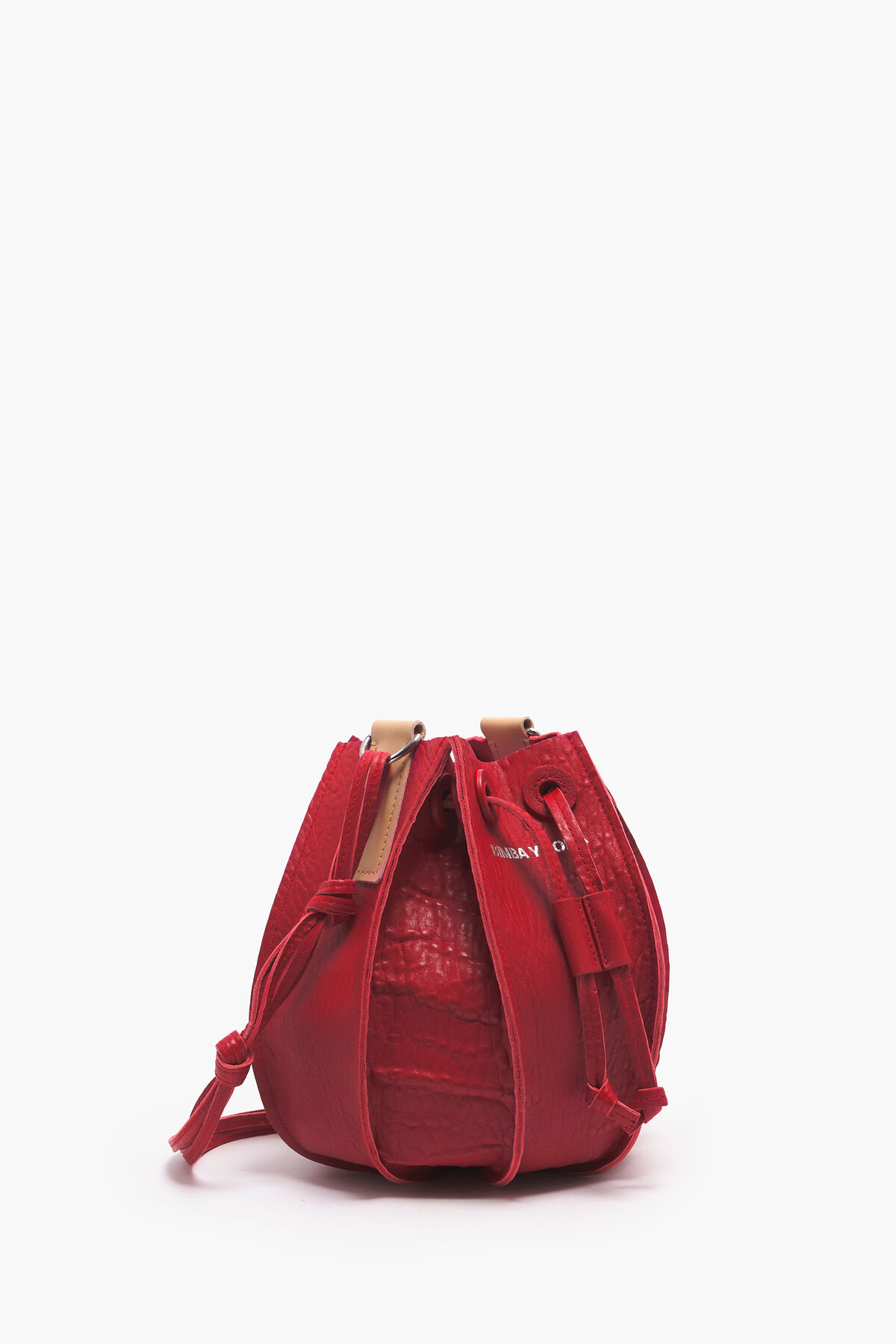 Bolso saca Pelota M piel rojo