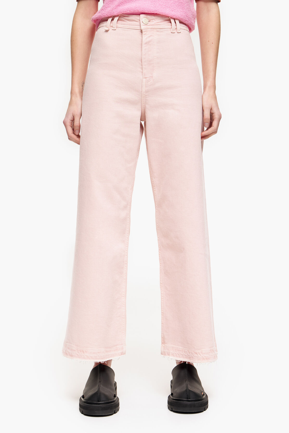 CULOTTE - Vaquero alto rosa