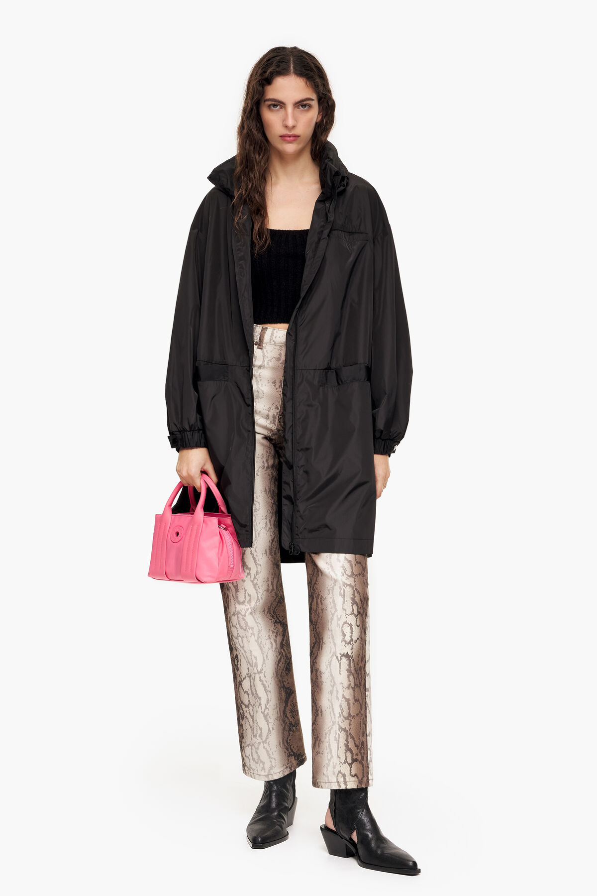 Bolso tote XS nylon rosa