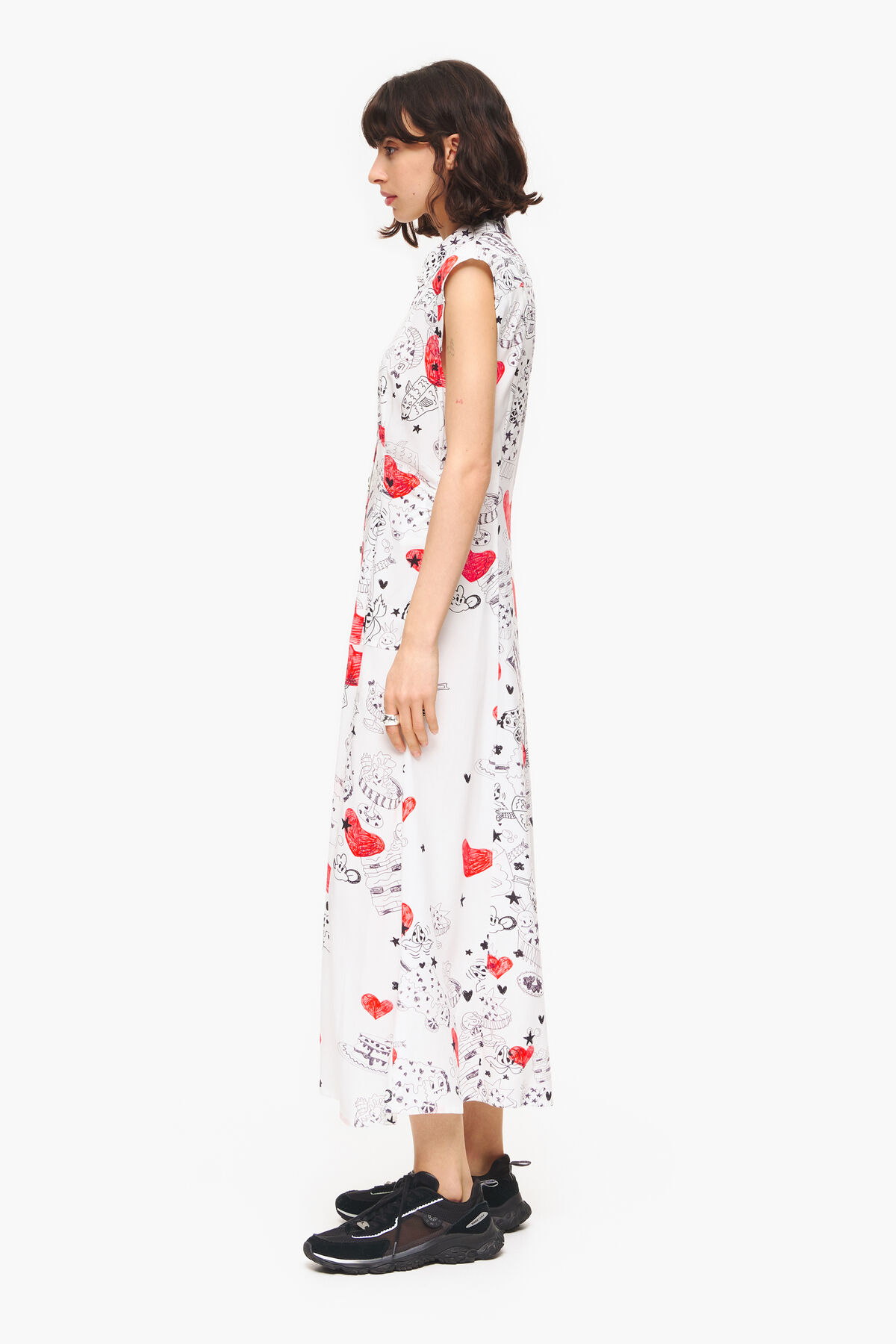 Vestido maxi print Nickname Heart