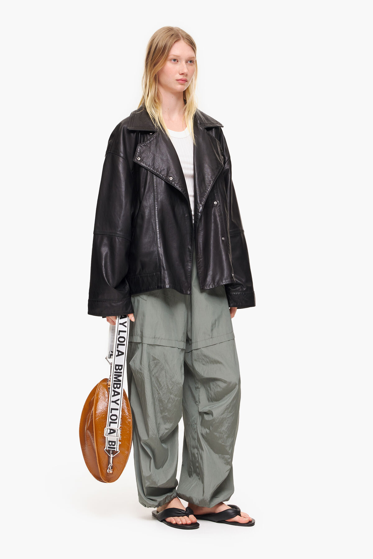 Bolso Pelota L piel marrón