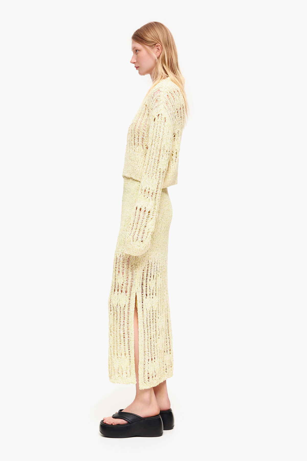 Falda punto midi lima