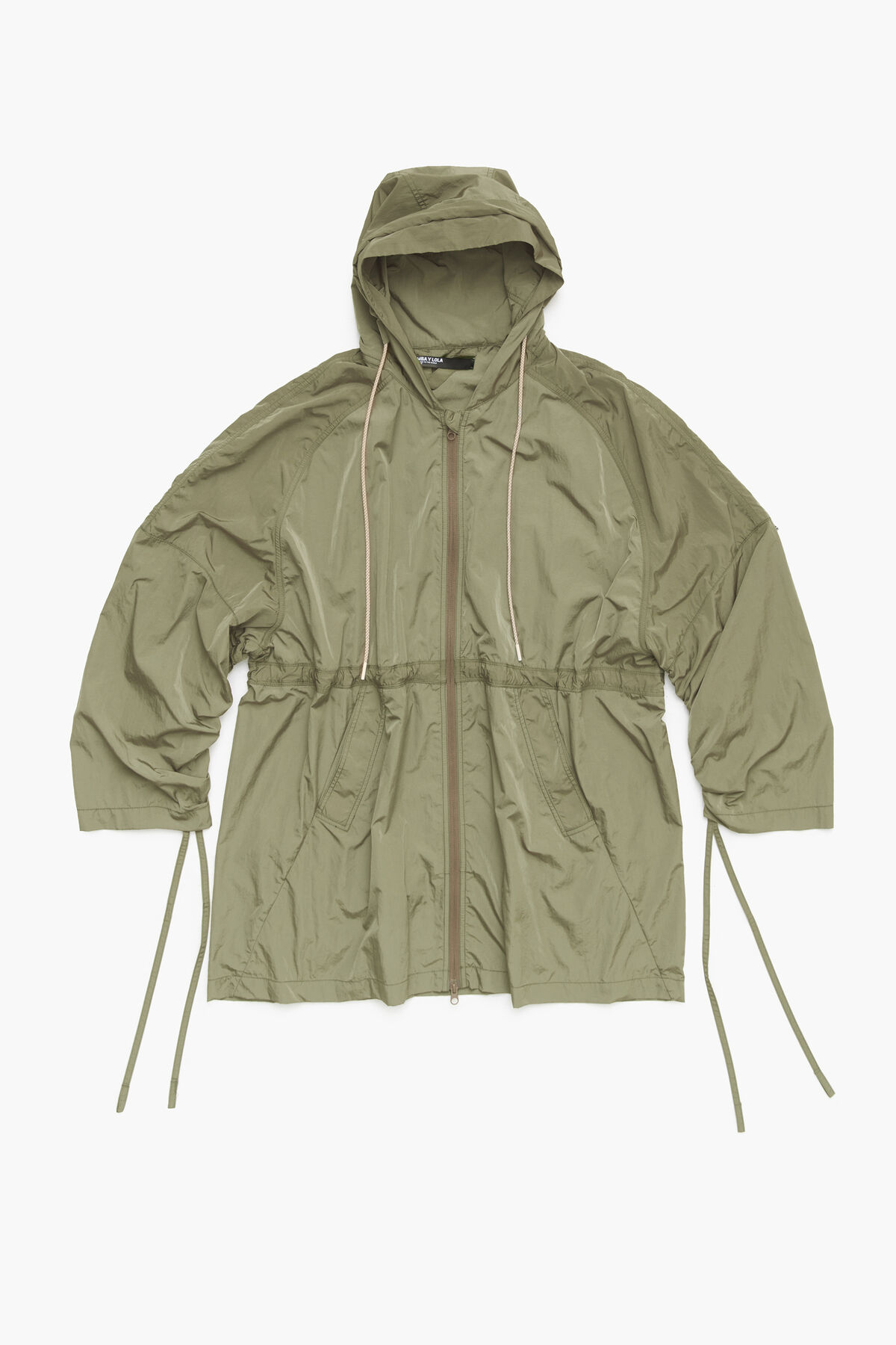 Gabardina oversize caqui