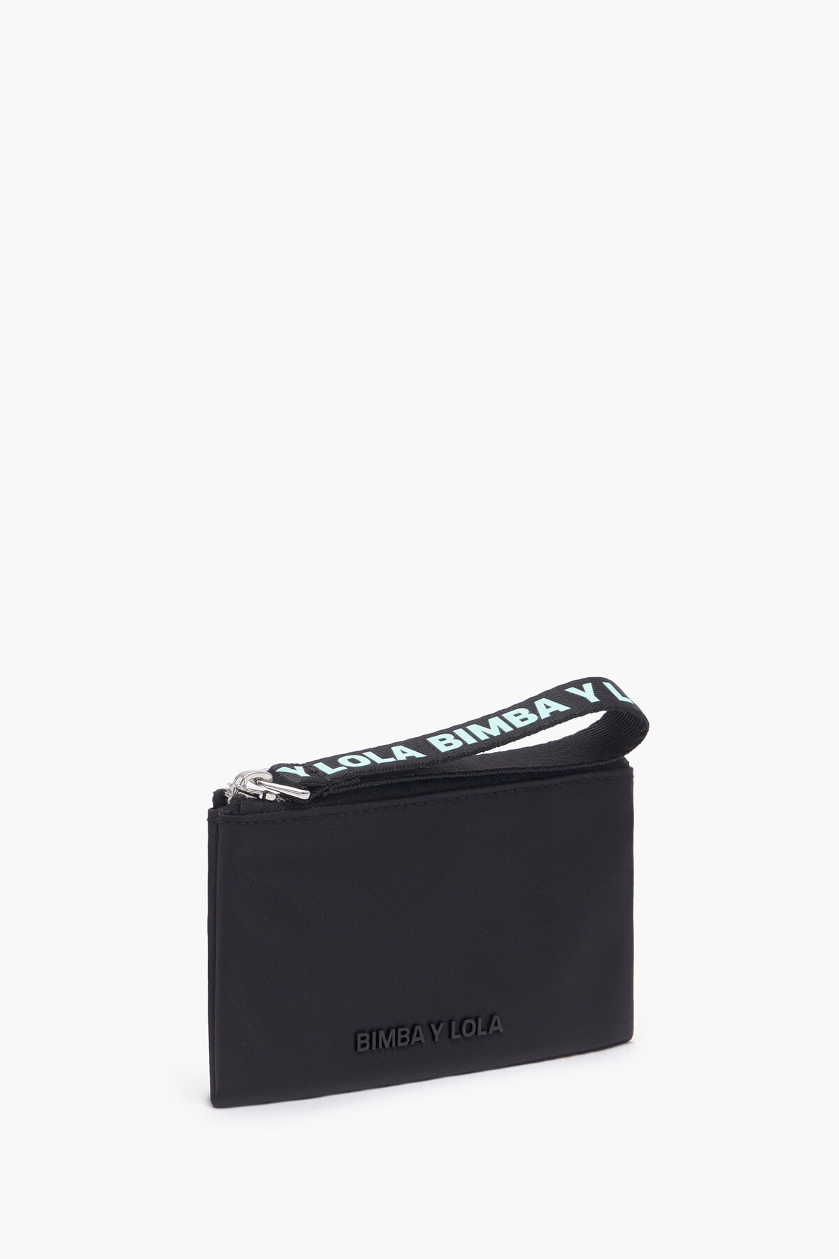 Monedero rectangular nylon negro