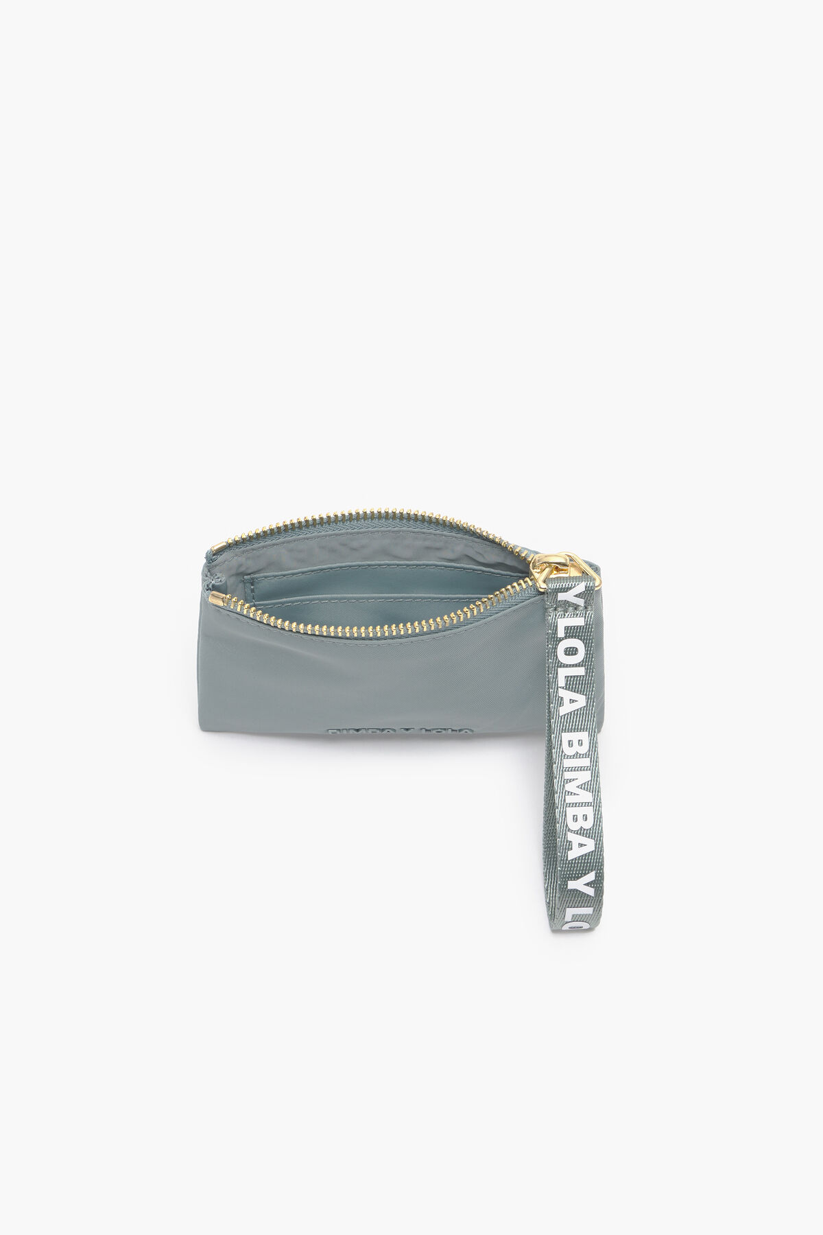 Monedero rectangular nylon verde agua