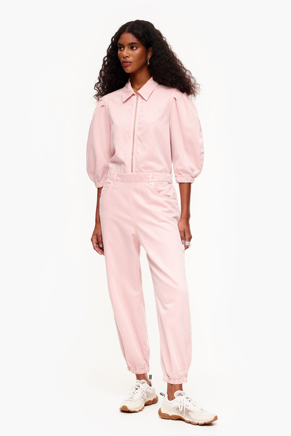 Mono vaquero rosa claro