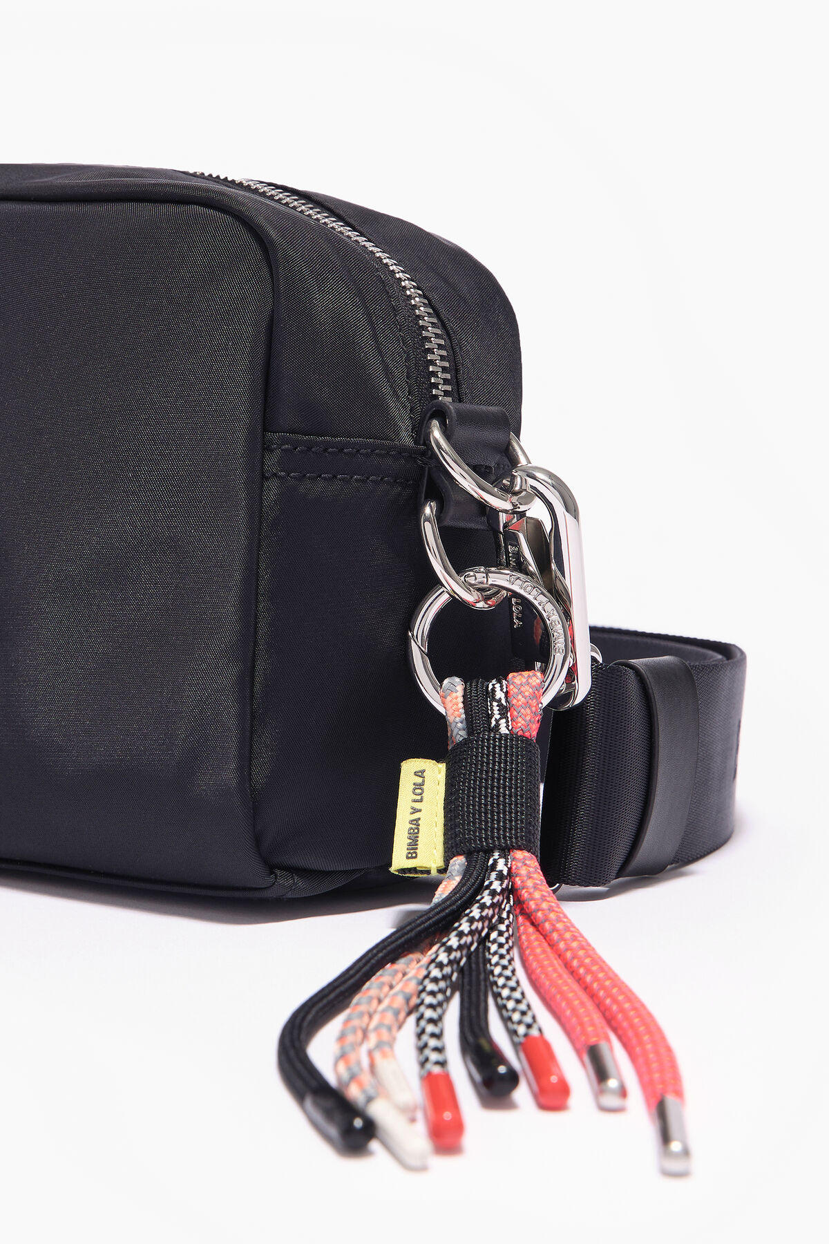 Bolso bandolera S nylon negro