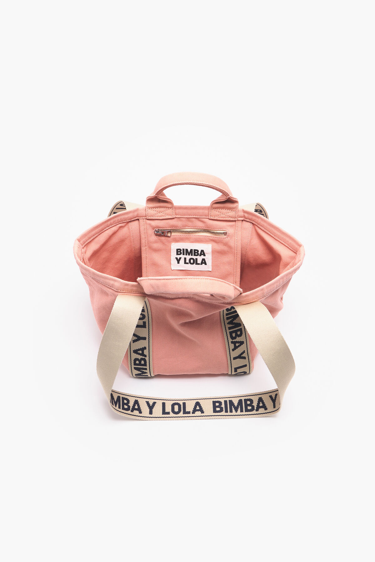 Bolsa shopper S canvas rosa