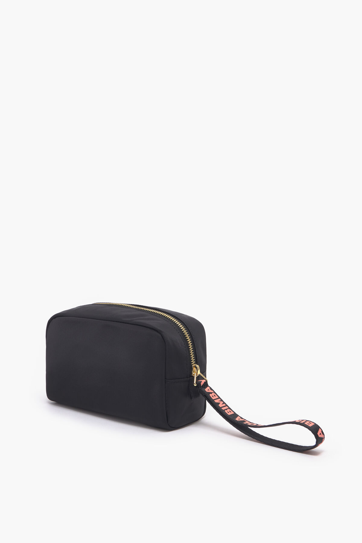 Neceser rectangular S nylon negro