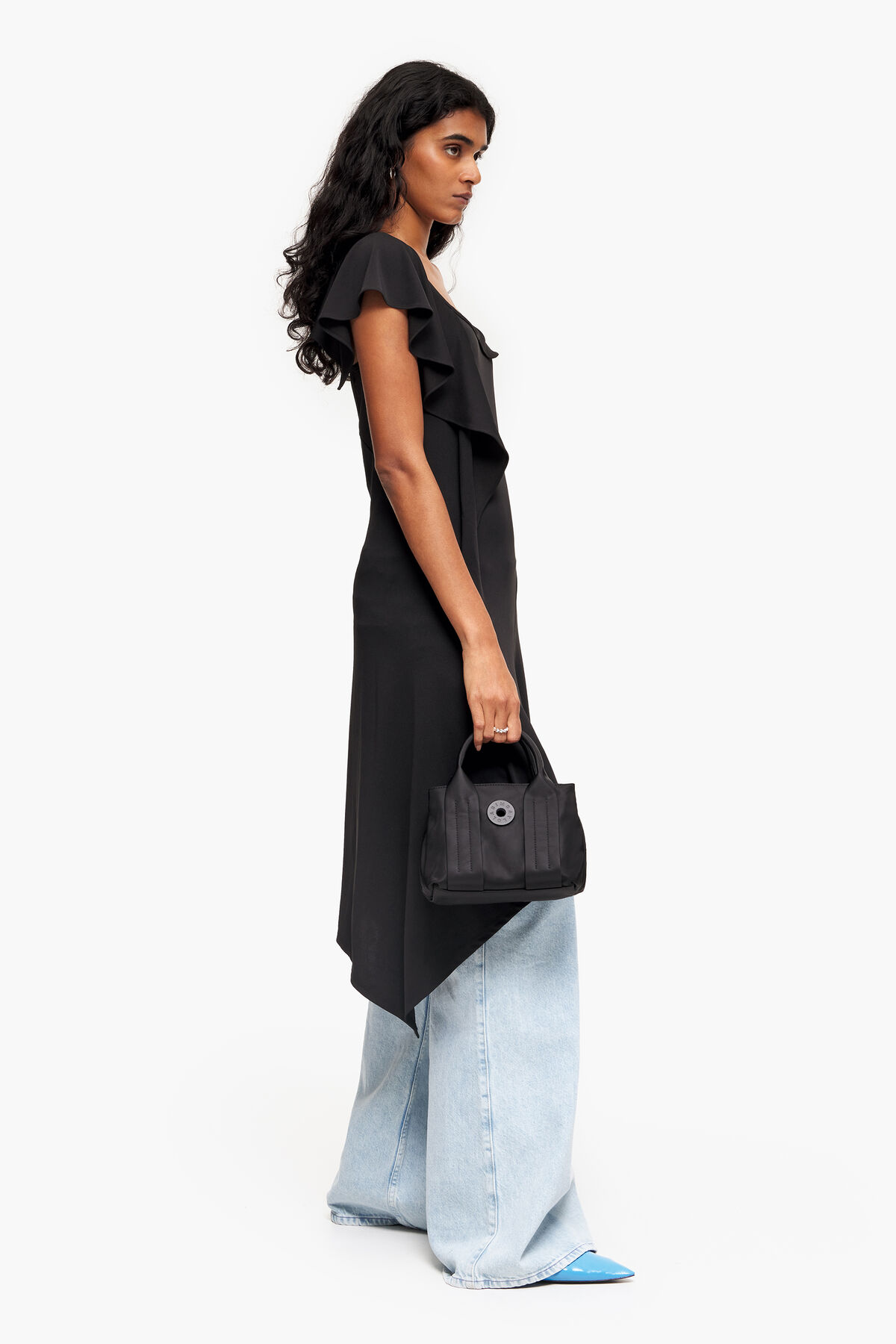 Bolso tote XS nylon negro