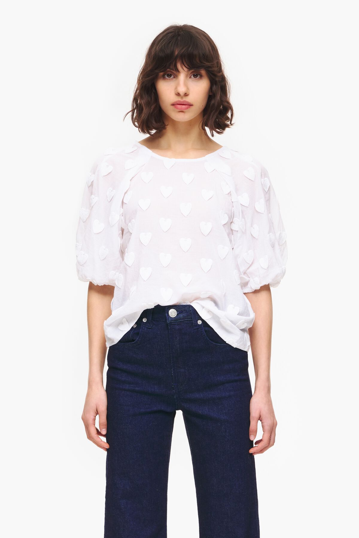 Camiseta doble tejido blanca