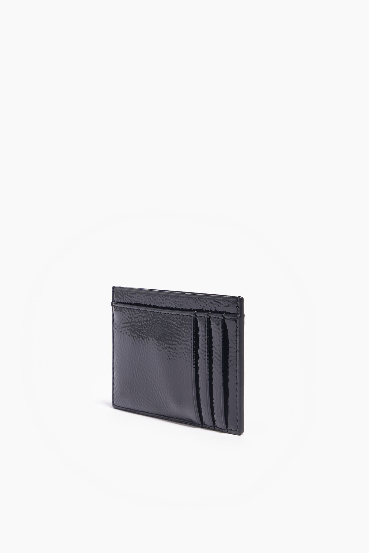 Tarjetero charol negro