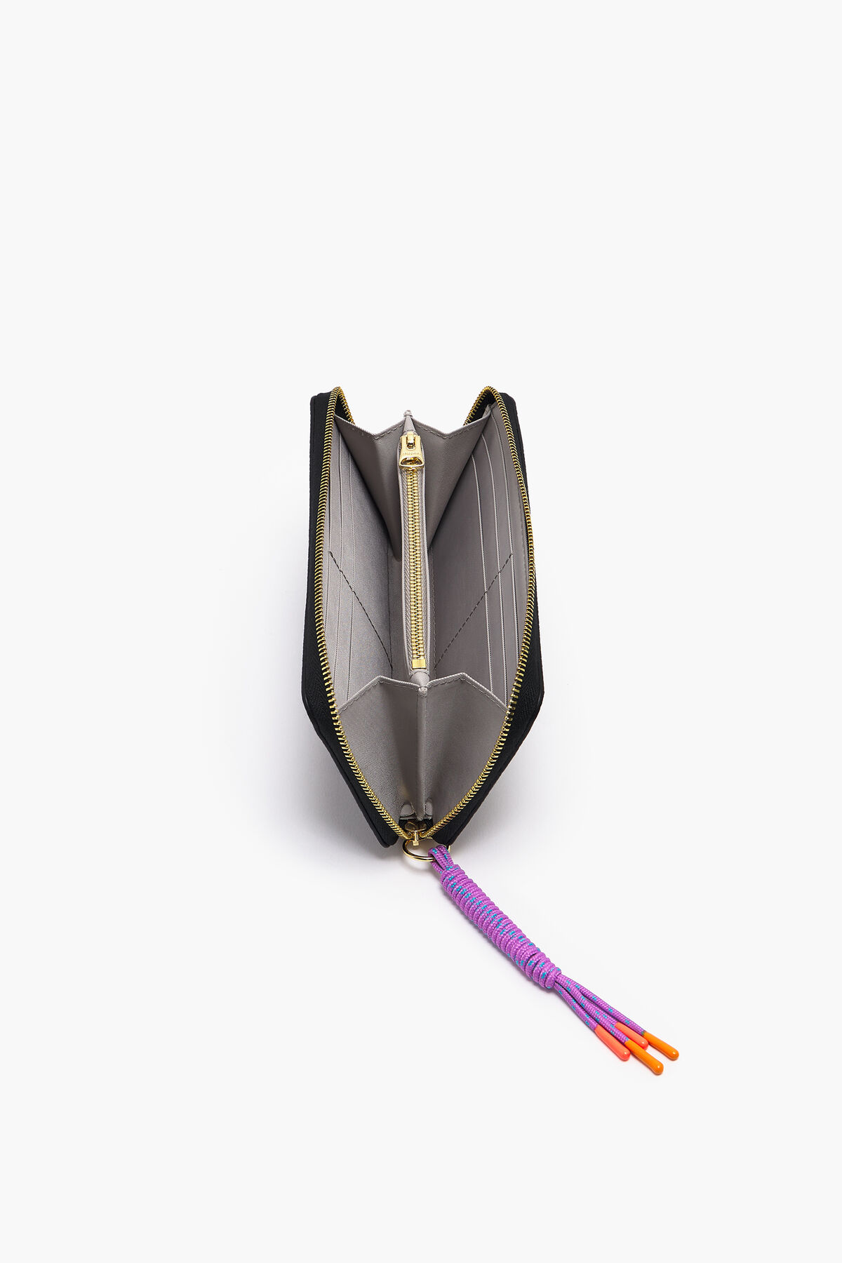 Billetera libro piel negra