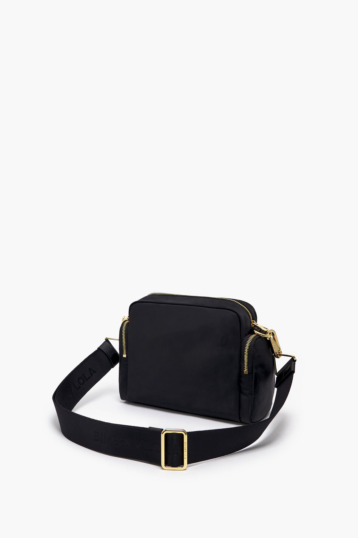 Bolso bandolera M nylon negro
