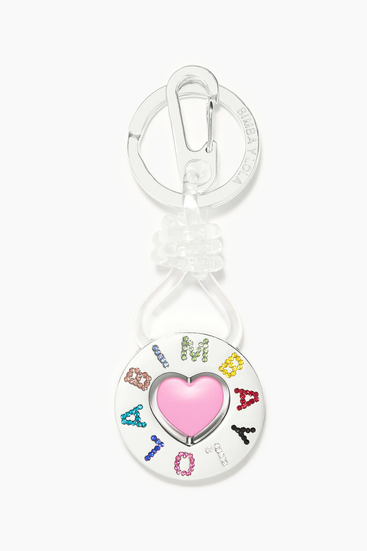 Llavero cirCuñar corazón plateado