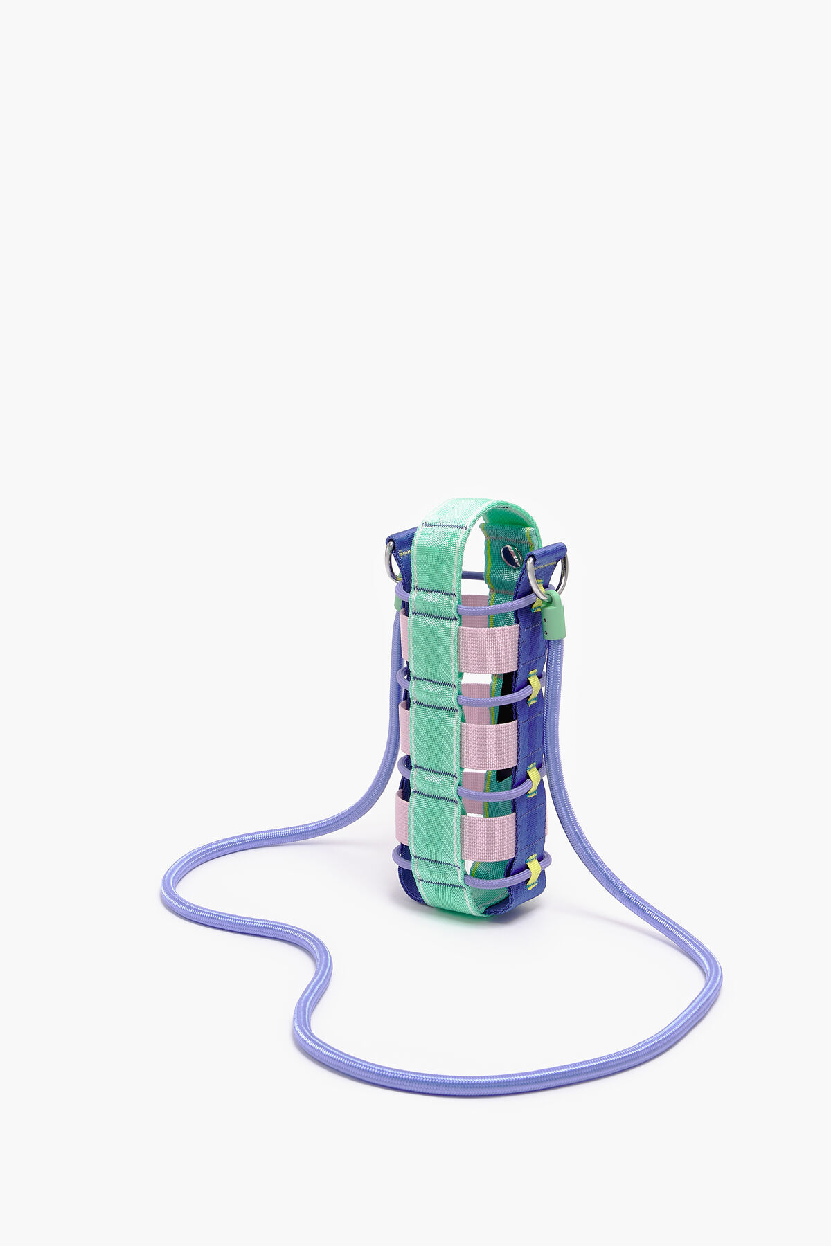 Funda botella nylon rosa