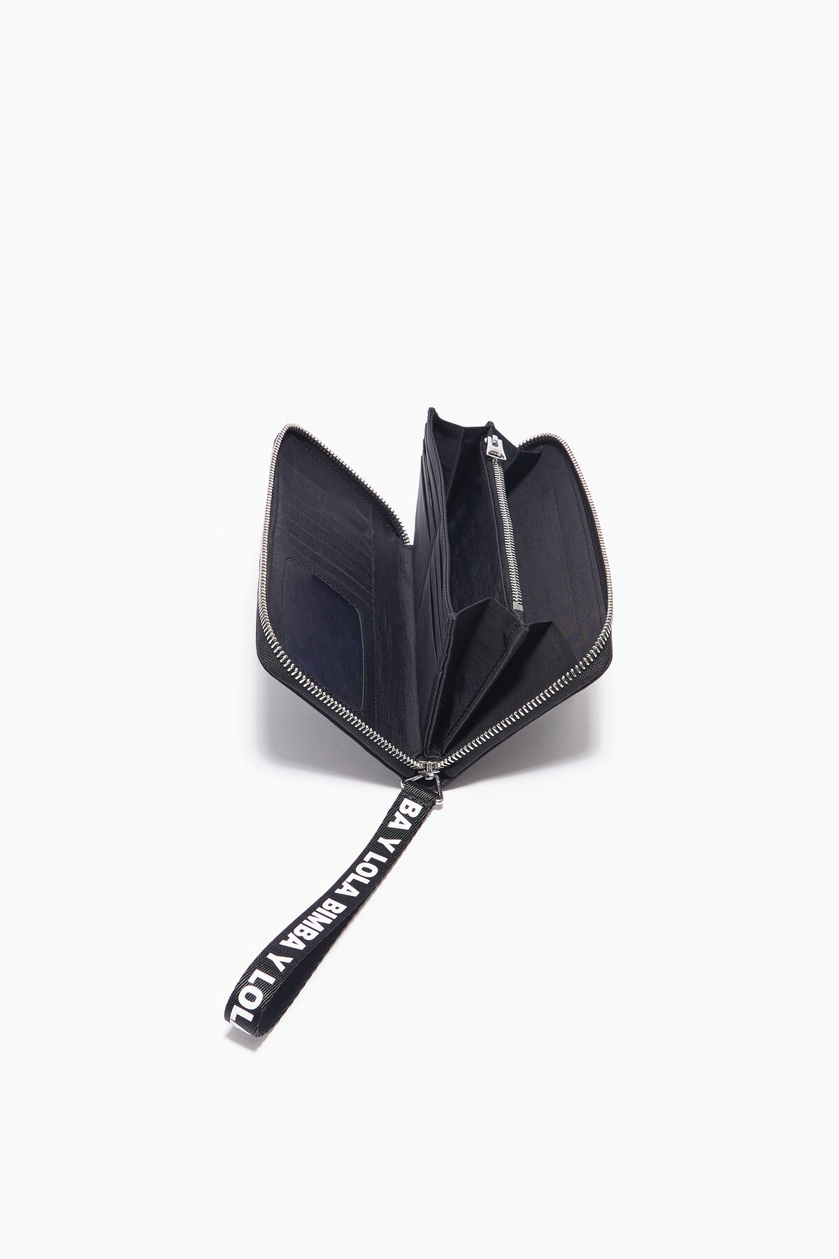 Billetera libro nylon negra