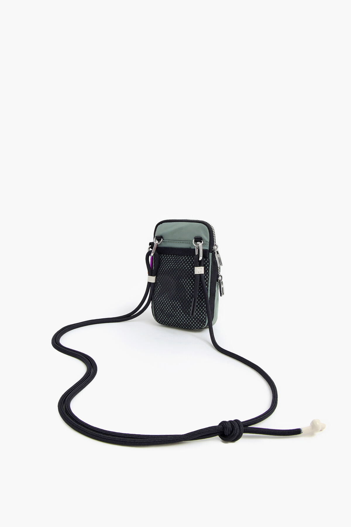 Minibolso nylon verde agua