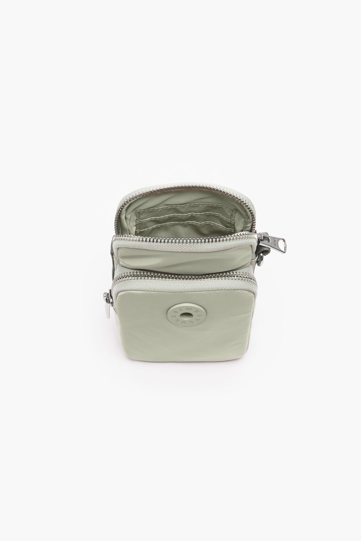 Minibolso rectangular gris hielo