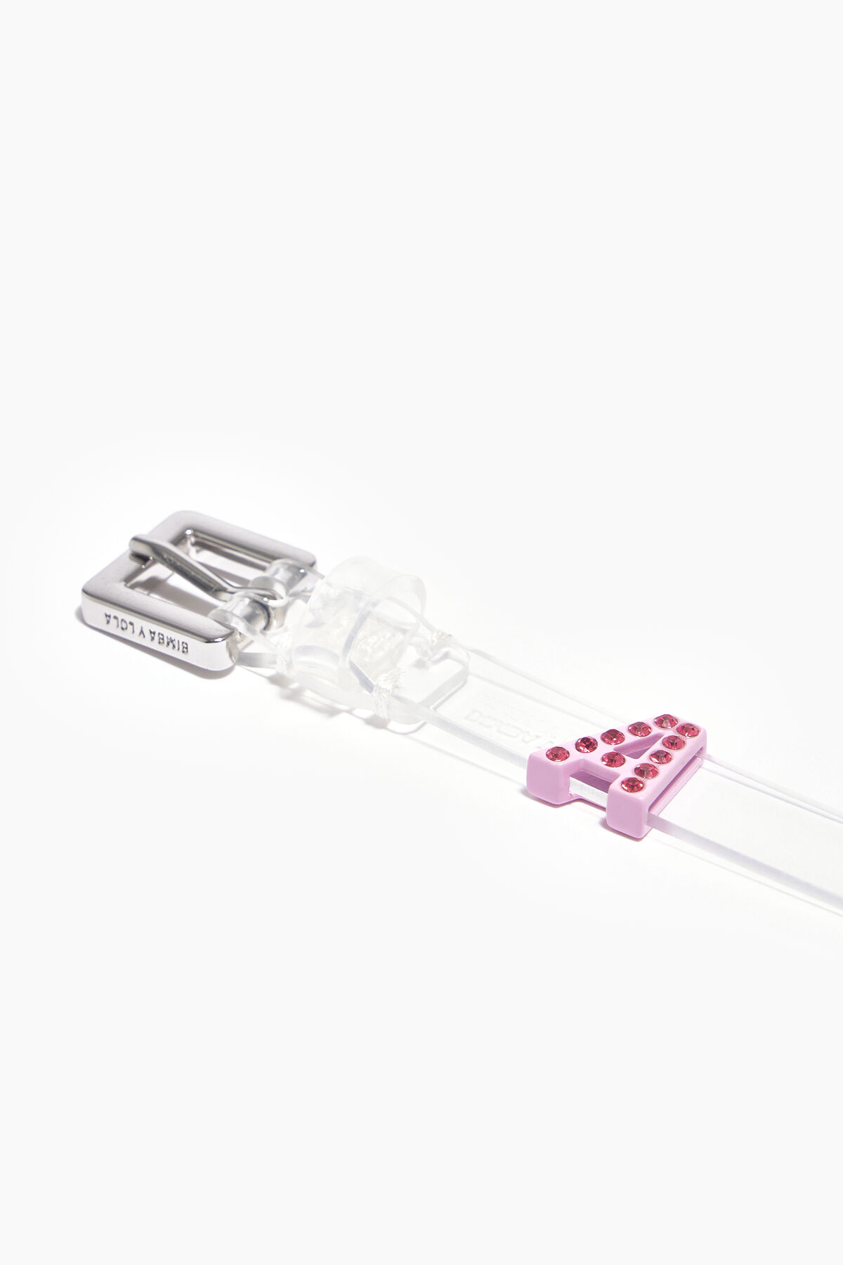 Charm letra A metal rosa