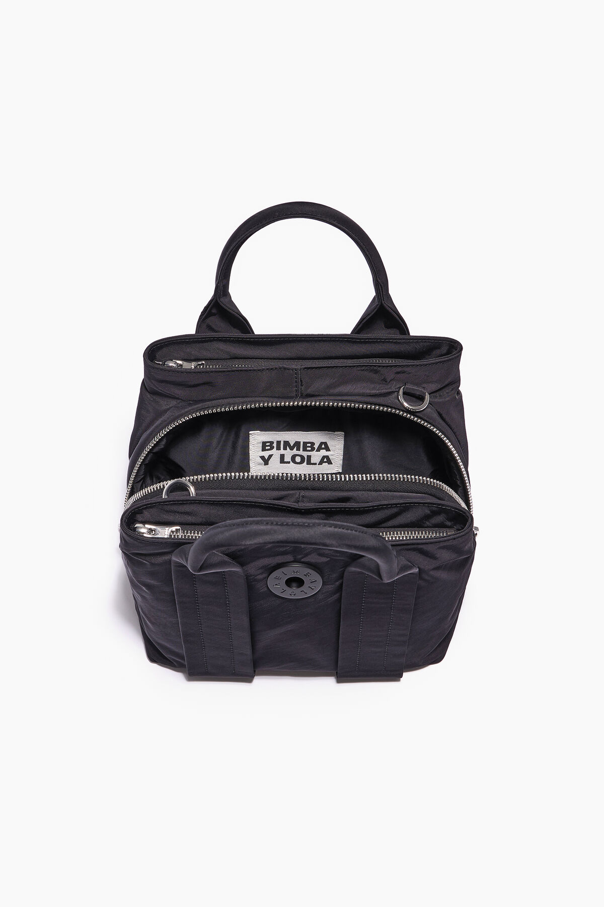 Bolso tote S nylon negro