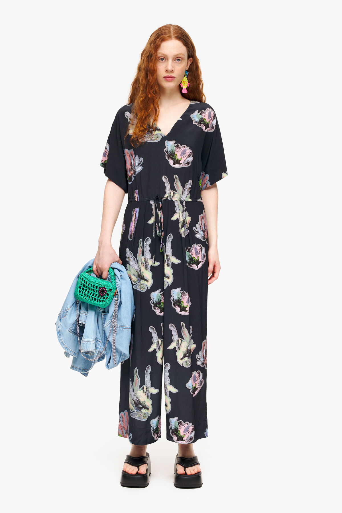 Mono largo print Coral gris