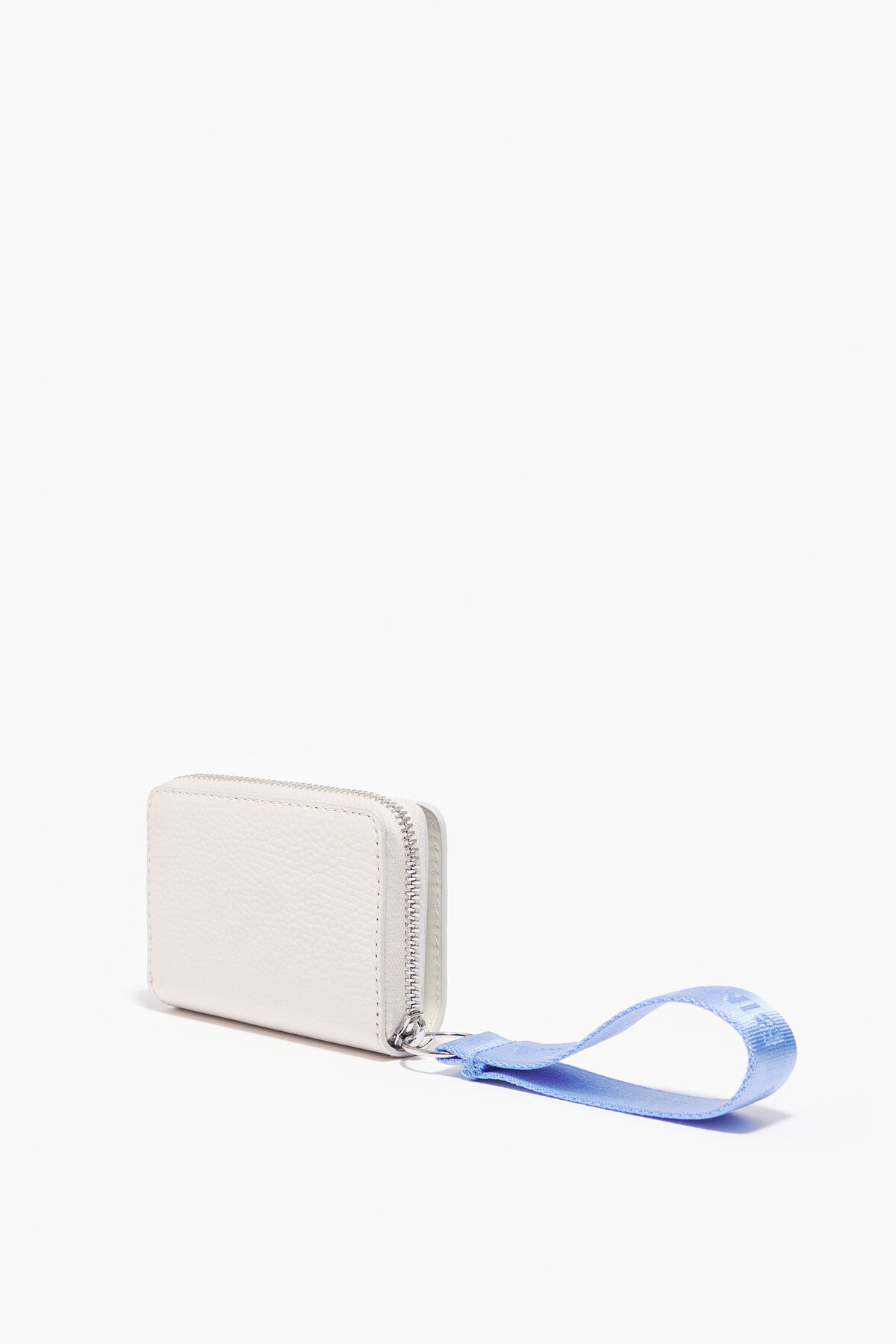 Cartera solapa piel blanca