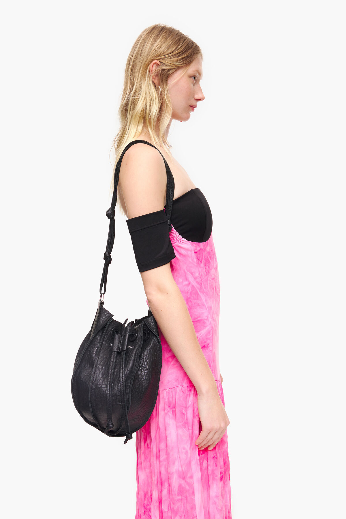 Bolso saca Pelota M piel negro