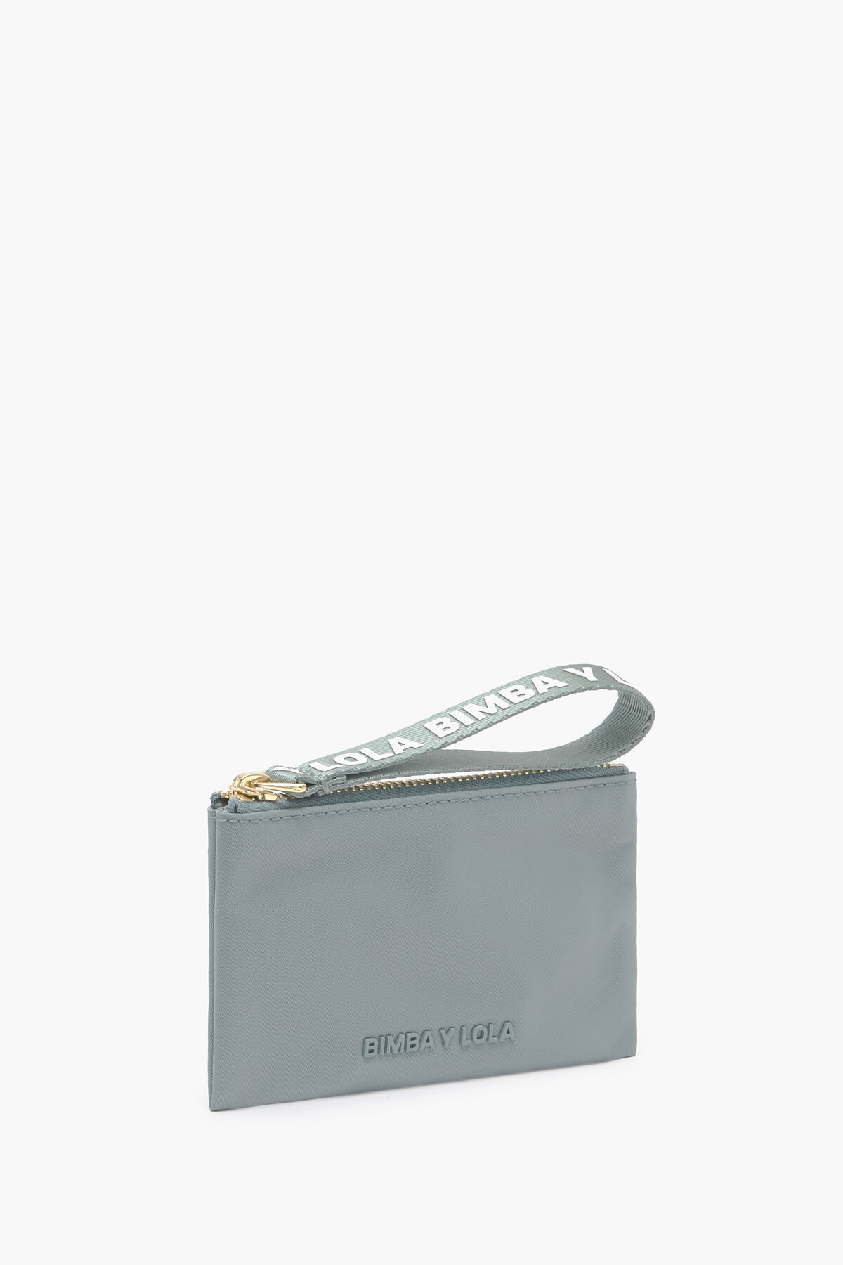 Monedero rectangular nylon verde agua