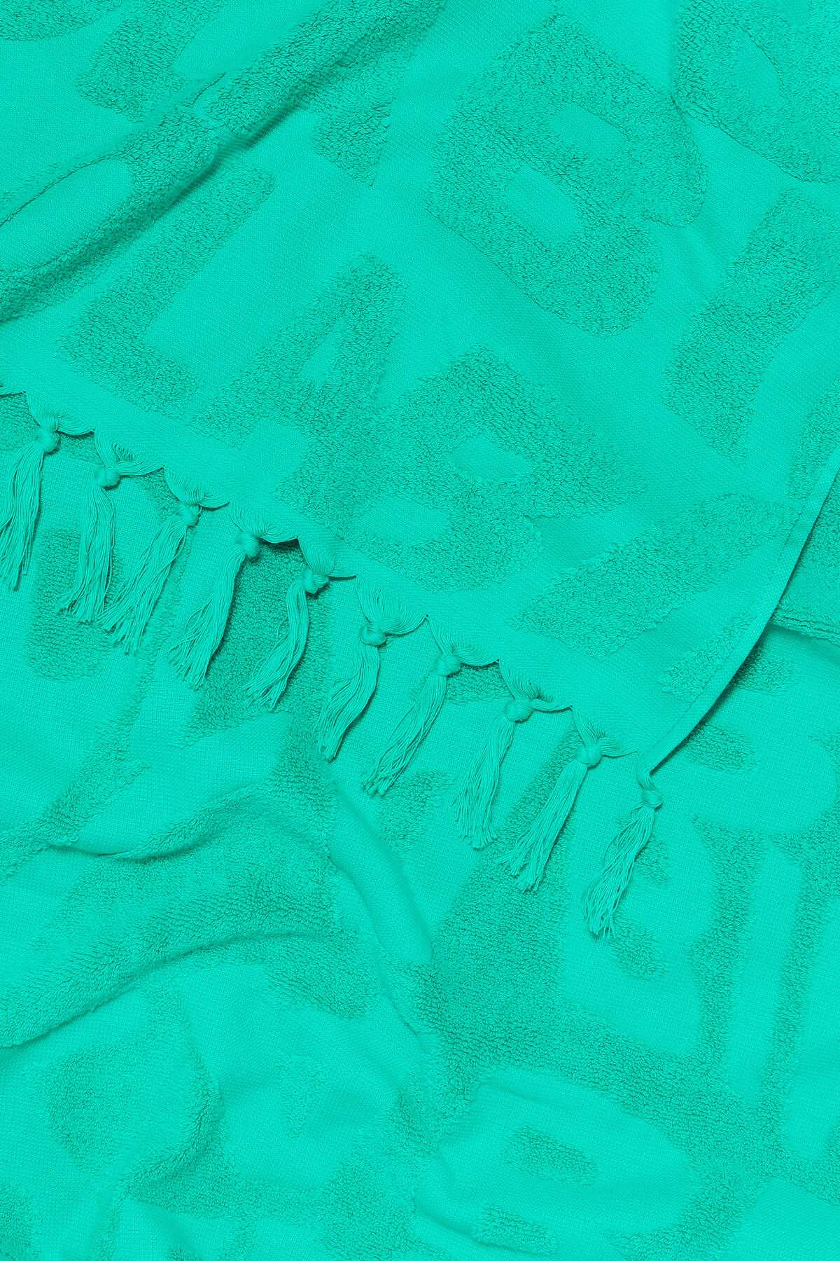 Toalla logo jacquard turquesa