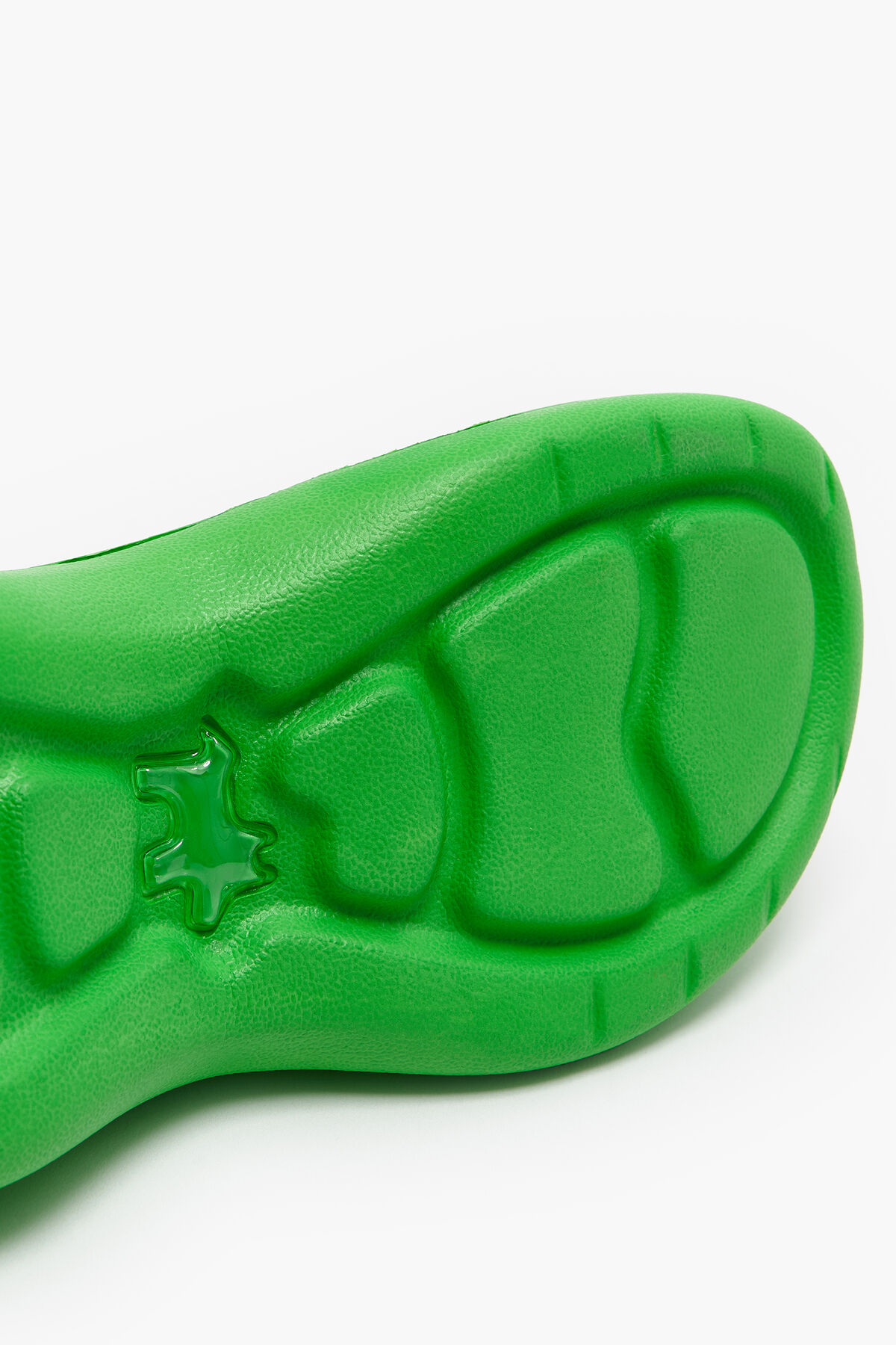 Chancla plataforma verde