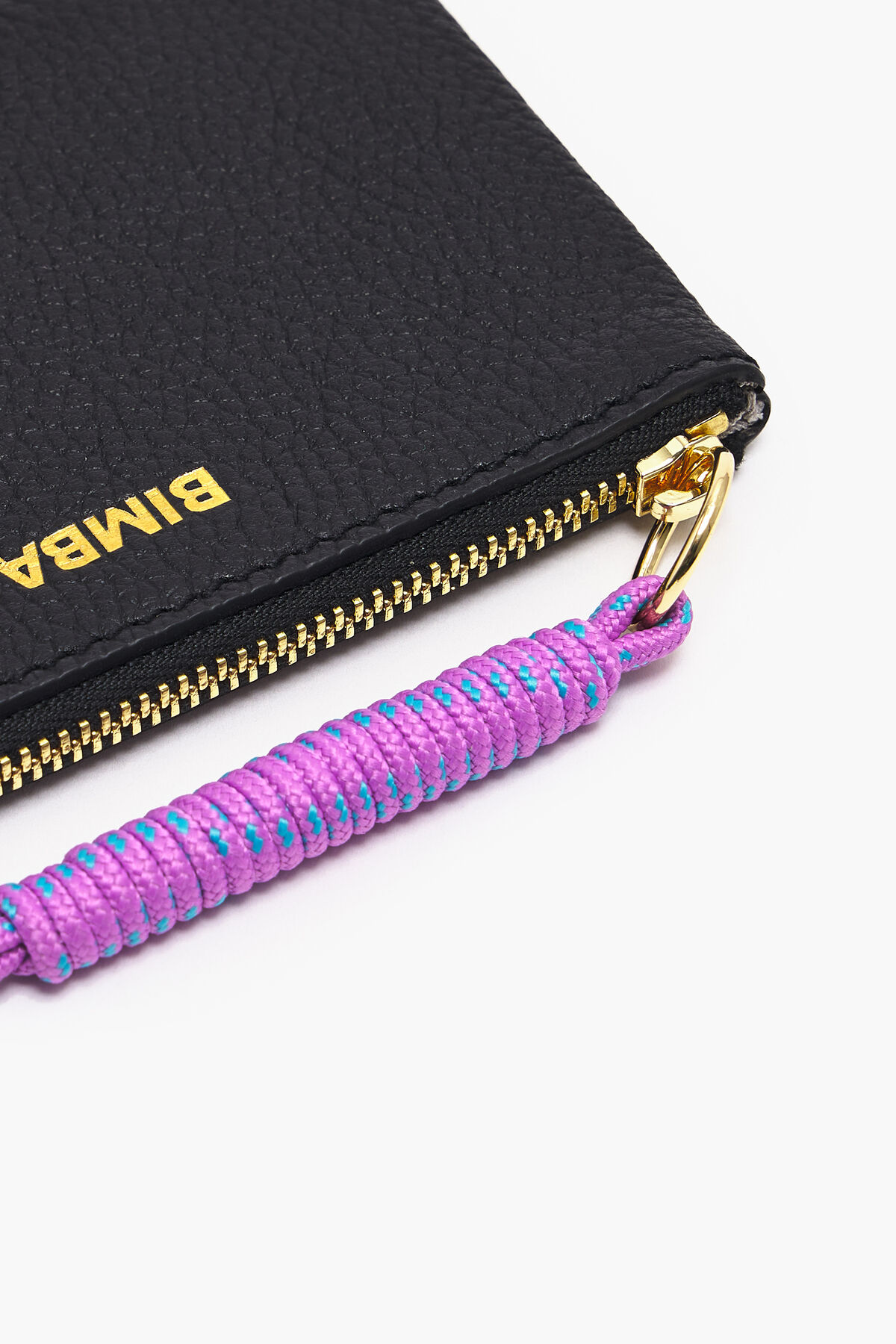 Monedero rectangular piel negro