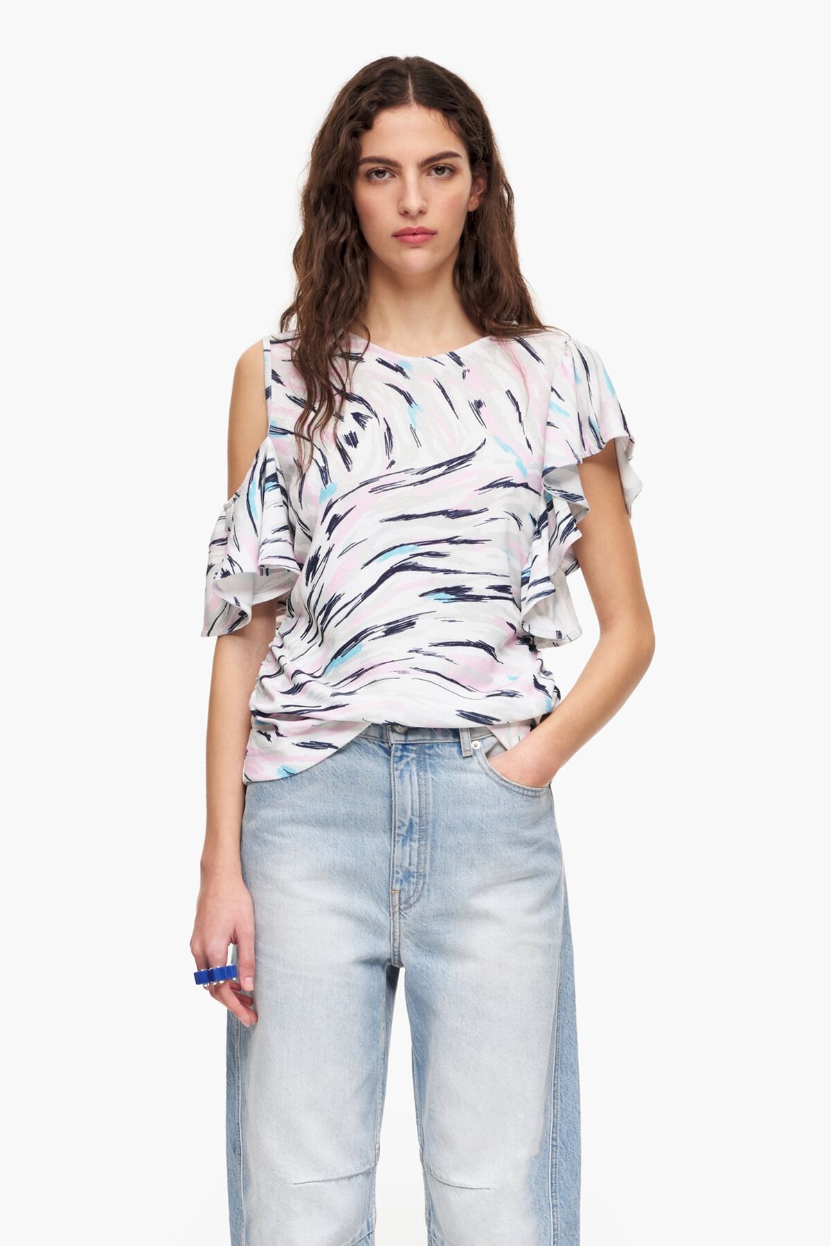Camiseta print Butterfly Wing blanca