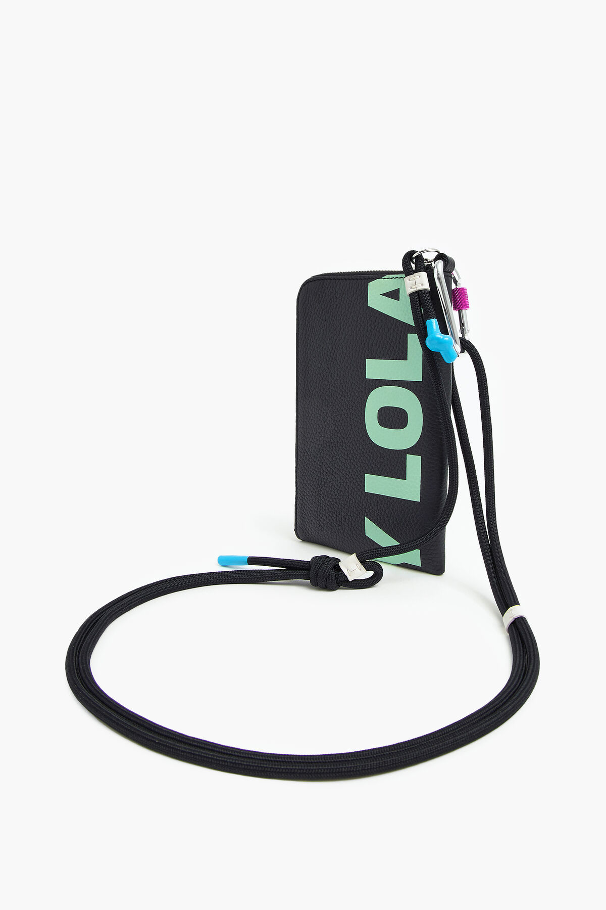 Minibolso multifunción piel negro