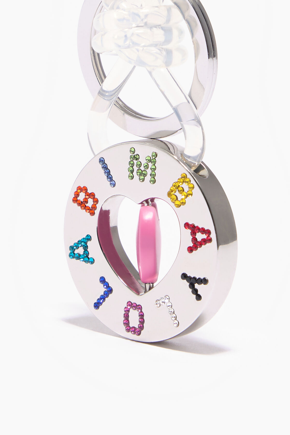 Llavero cirCuñar corazón plateado