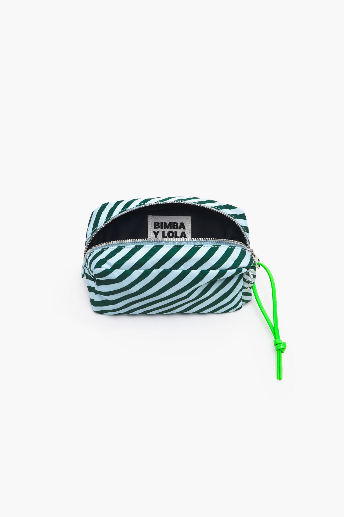 Neceser rectangular M rayas verde