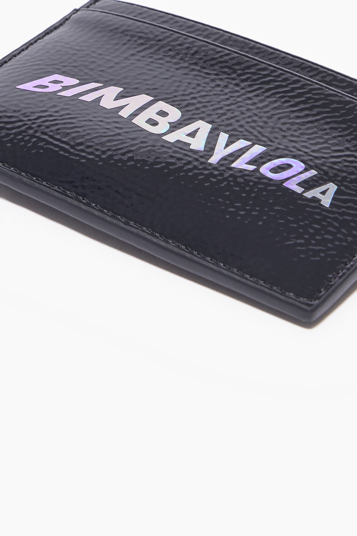 Tarjetero charol negro